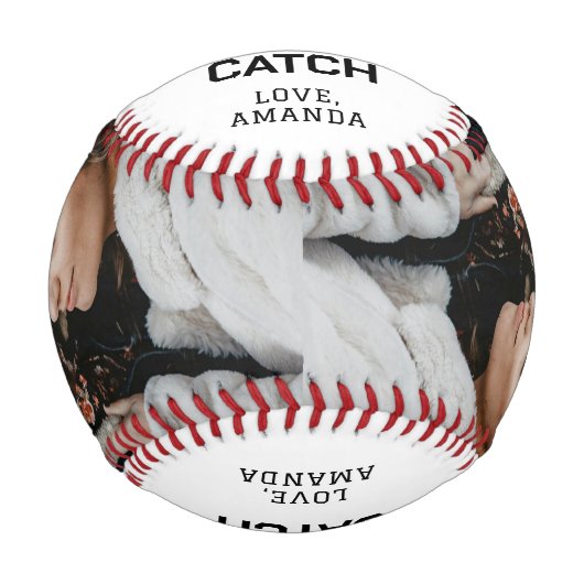 Boyfriend Baseball Fan 2 Fotos Collage Geschenk (Vorderseite)