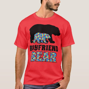 Boyfriend Bear Autismus Bewusstsein T-Shirt