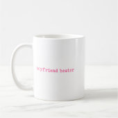Boyfriend Beater Funny Girlfriend Humor Retro Groo Kaffeetasse (Links)