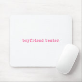 Boyfriend Beater Funny Girlfriend Humor Retro Groo Mousepad (Mit Mouse)
