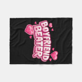 Boyfriend Beater Funny Tee  Fleecedecke (Vorderseite (Horizontal))
