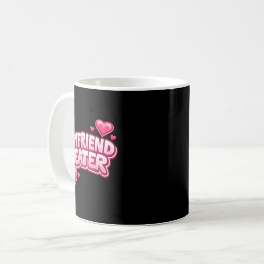 Boyfriend Beater Funny Tee  Kaffeetasse (Vorderseite Links)