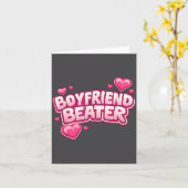 Boyfriend Beater Funny Tee  Karte (Gelbe Blume)