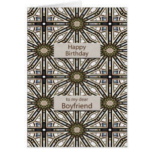 Boyfriend Birthday Abstrakt Mandala Design