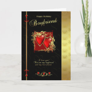 Boyfriend Birthday Card - Happy Birthday Boyfriend Karte