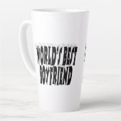 Boyfriend Black 3D Text Milchtasse (Linke Ecke)
