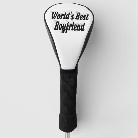 Boyfriend Black Script Golf Headcover (Vorderseite)
