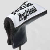 Boyfriend Black Script Golf Headcover (3/4 Vorderseite)