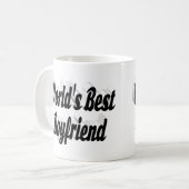 Boyfriend Black Script Kaffeetasse (Vorderseite Links)