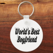 Boyfriend Black Script Schlüsselanhänger (Vorderseite)