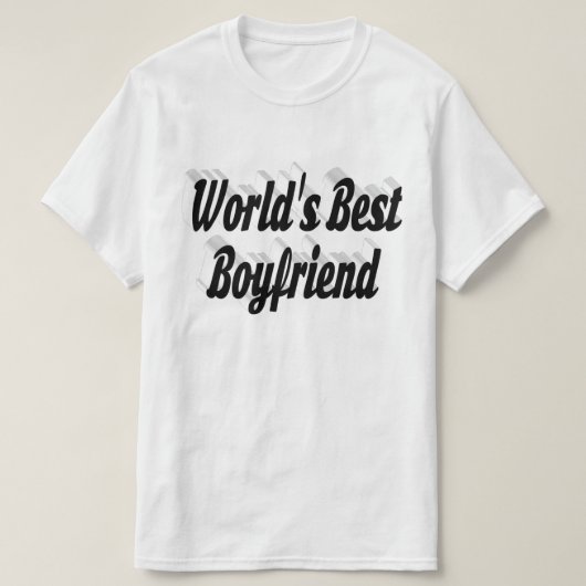 Boyfriend Black Script T-Shirt (Design vorne)