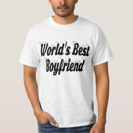 Boyfriend Black Script T-Shirt (Vorderseite)