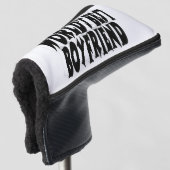 Boyfriend Black Typografy Golf Headcover (3/4 Vorderseite)
