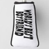 Boyfriend Black Typografy Golf Headcover (Rotieren 90)