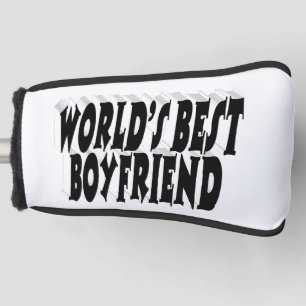 Boyfriend Black Typografy Golf Headcover