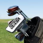 Boyfriend Black Typografy Golf Headcover (In Situ)