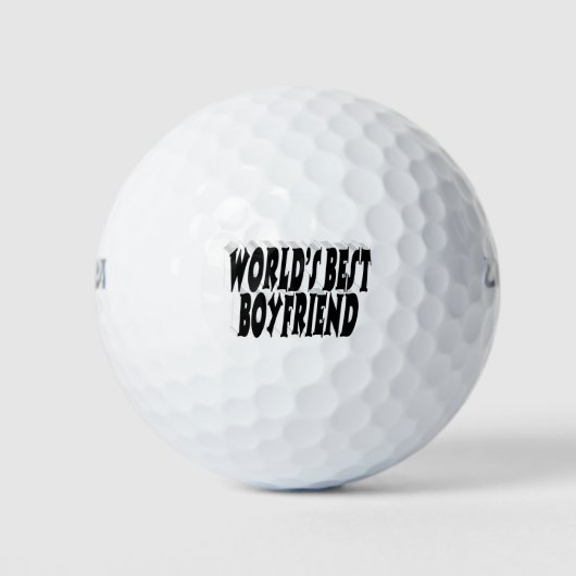 Boyfriend Black Typografy Golfball (Vorderseite)