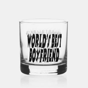 Boyfriend Black Typografy Whiskyglas