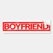 Boyfriend Briefmarke Autoaufkleber (Vorne)
