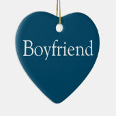 Boyfriend Definition Modern Blue Fun Keramik Ornament (Rechts)