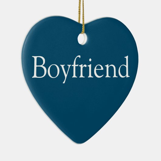 Boyfriend Definition Modern Blue Fun Keramik Ornament (Rechts)