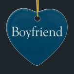 Boyfriend Definition Modern Blue Fun Keramik Ornament<br><div class="desc">Personalisieren Sie für Ihren speziellen Freund,  um ein einzigartiges Geschenk zu schaffen. Eine perfekte Art,  ihm zu zeigen,  wie phantastisch er jeden Tag ist. Entwickelt von Thisisnotme©</div>