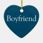 Boyfriend Definition Modern Blue Fun Keramik Ornament (Vorne)