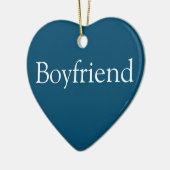 Boyfriend Definition Modern Blue Fun Keramik Ornament (Links)