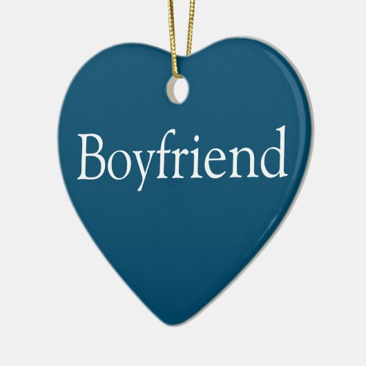 Boyfriend Definition Modern Blue Fun Keramik Ornament (Links)