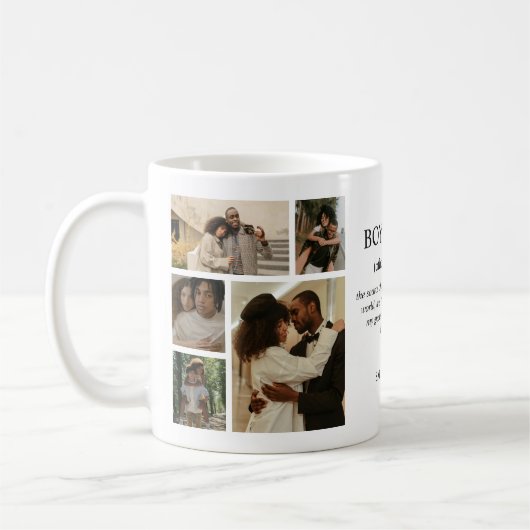 Boyfriend Definition Photo Collage Kaffeetasse (Links)