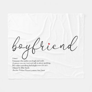 Boyfriend Definition Script Red Liebe Heart Fleecedecke