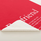 Boyfriend Definition Sprichwort Modern Red Sherpadecke (3/4)