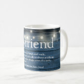 Boyfriend Definition String Lights Blue Rustic Kaffeetasse (VorderseiteRechts)