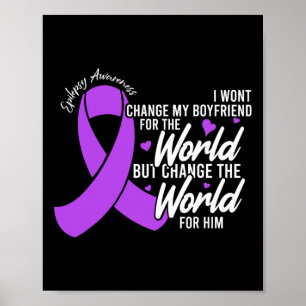 Boyfriend Epilepsy Awareness Day Disease Monat Poster