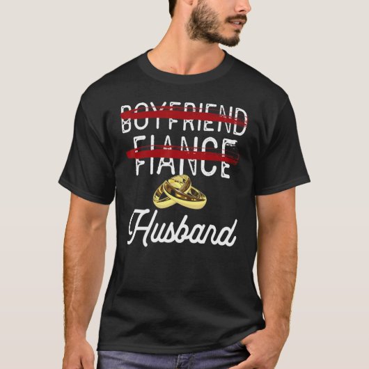 Boyfriend Fiance Husband Groom Wedding Themed T-Shirt (Vorderseite)