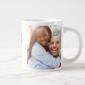 Boyfriend Foto Black Script Jumbo-Tasse (Rechts)