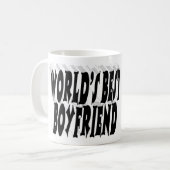 Boyfriend Foto Black Typografy Kaffeetasse (Vorderseite Links)