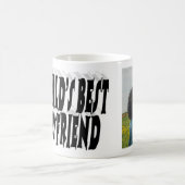 Boyfriend Foto Black Typografy Kaffeetasse (Mittel)