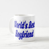 Boyfriend-Foto mit blauer Schrift Kaffeetasse (Vorderseite Links)