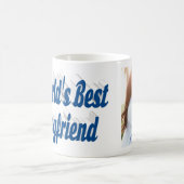 Boyfriend-Foto mit blauer Schrift Kaffeetasse (Mittel)