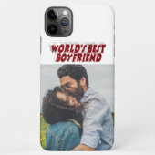 Boyfriend Foto mit bordeauxfarbenem Text iPhone Ca iPhone Hülle (Rückseite)