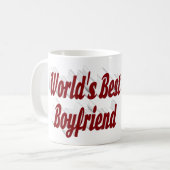 Boyfriend Foto mit burgundy Skript Kaffeetasse (Vorderseite Links)