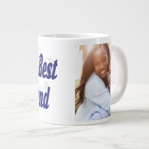 Boyfriend-Foto mit dunkelblauer Schrift Jumbo-Tasse