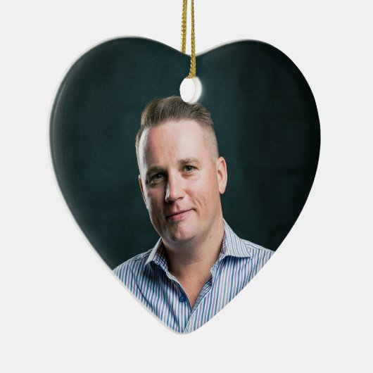 Boyfriend Foto Ornament - Heart Keepake Geschenk (Rechts)