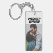 Boyfriend Foto schwarz 3D-Text Schlüsselanhänger (Vorderseite links)