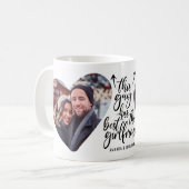 Boyfriend Foto Typografie Keepake Kaffeetasse (Vorderseite Links)