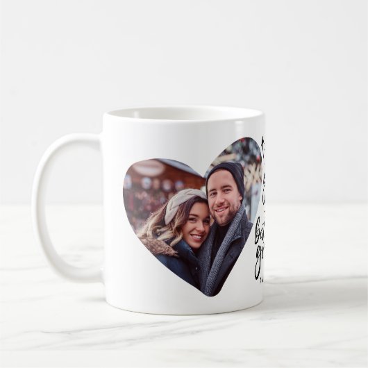 Boyfriend Foto Typografie Keepake Kaffeetasse (Links)