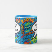 Boyfriend Fun Modern Retro Comic Pop Kunst Tasse (Zentrum)