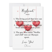 Boyfriend Funny Definition Card