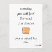 Boyfriend-Geschenkkarte für ihn Jubiläum-Liebe Ankündigungspostkarte (Vorderseite)